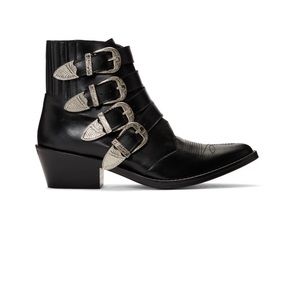 Toga Pulla Four Buckle Western Boots